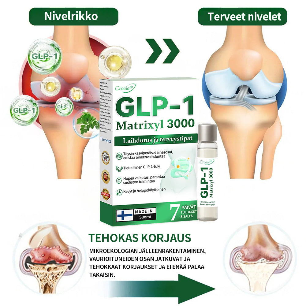 Virallinen kauppa | CROAIE® GLP-1 & Matrixyl 3000 Laihdutus- & Terveystipat (Vain yksi annos päivässä — näkyviä tuloksia vain 7 päivässä)Sopii lihavuuteen, sydän- ja verenkiertoelimistön terveyteen, diabetekseen, uniapneaan, nivelongelmiin ja muuhun 🎉