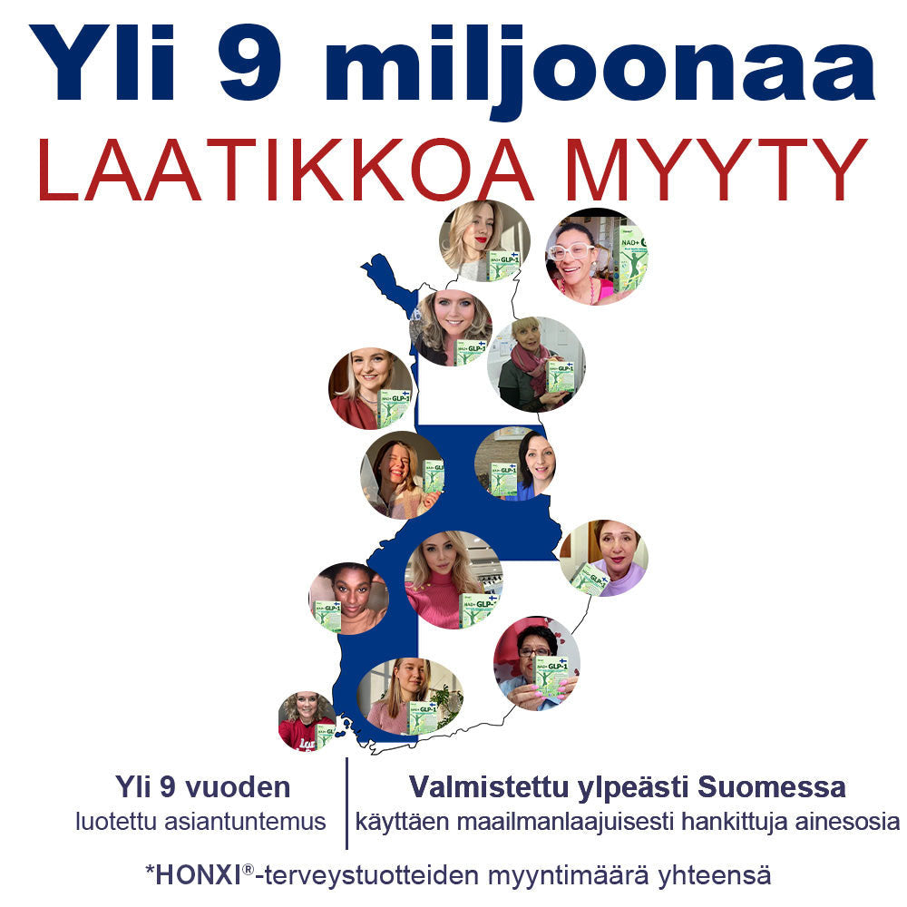 Virallinen Kauppa | HONXI®🍒𝐺𝐿𝑃-𝟏 6-in-1 Terveysratkaisu Suun kautta otettava neste (Vain yksi annos päivässä — näkyviä tuloksia jo 7 päivässä) ✅ Lihavuuteen, sydän- ja verisuoniterveyteen, diabetekseen, uniapneaan, nivelongelmiin ja muuhun