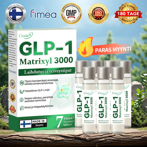Virallinen kauppa | CROAIE® GLP-1 & Matrixyl 3000 Laihdutus- & Terveystipat (Vain yksi annos päivässä — näkyviä tuloksia vain 7 päivässä)Sopii lihavuuteen, sydän- ja verenkiertoelimistön terveyteen, diabetekseen, uniapneaan, nivelongelmiin ja muuhun 🎉