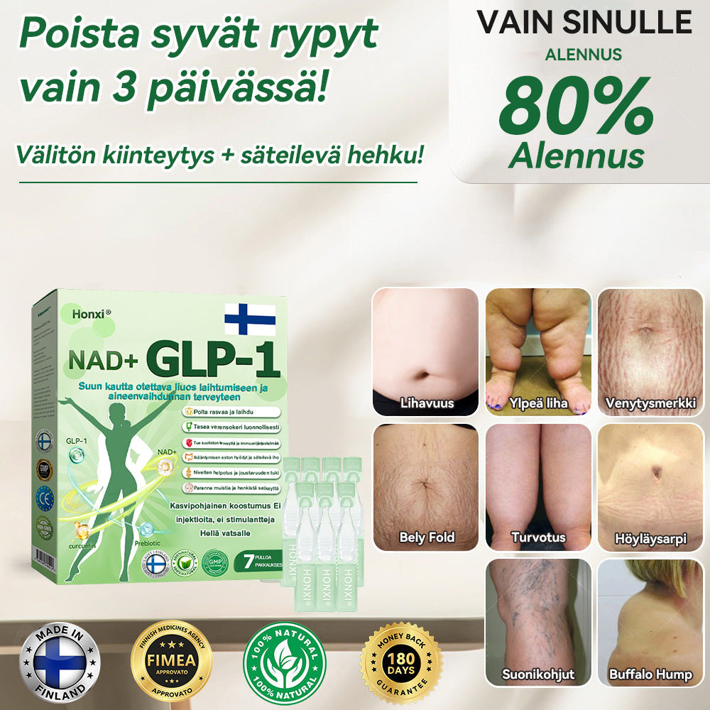 Virallinen Kauppa | HONXI®🍒𝐺𝐿𝑃-𝟏 6-in-1 Terveysratkaisu Suun kautta otettava neste (Vain yksi annos päivässä — näkyviä tuloksia jo 7 päivässä) ✅ Lihavuuteen, sydän- ja verisuoniterveyteen, diabetekseen, uniapneaan, nivelongelmiin ja muuhun
