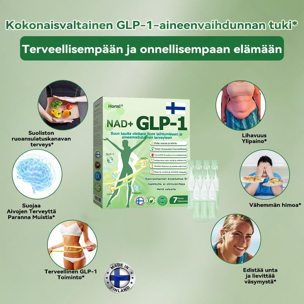 Virallinen Kauppa | HONXI®🍒𝐺𝐿𝑃-𝟏 6-in-1 Terveysratkaisu Suun kautta otettava neste (Vain yksi annos päivässä — näkyviä tuloksia jo 7 päivässä) ✅ Lihavuuteen, sydän- ja verisuoniterveyteen, diabetekseen, uniapneaan, nivelongelmiin ja muuhun