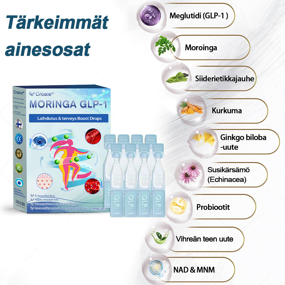 Mayo Clinicin suosittelema | Virallinen verkkokauppa | CROAIE® GLP-1 Painonpudotukseen tarkoitettu oraaliliuos 👨⚕️Liikalihavuus, sydän- ja verisuonitaudit, diabetes, uniapnea, nivelongelmat ja paljon muuta