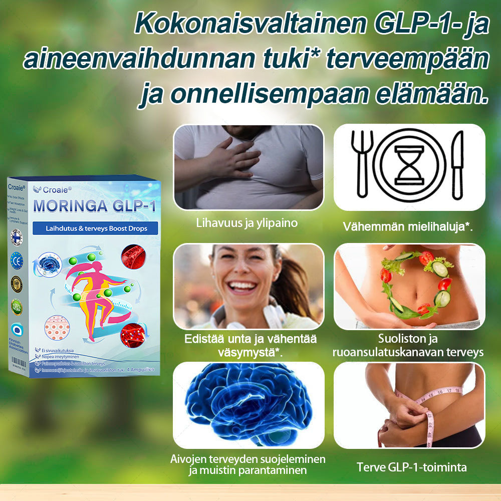 Mayo Clinicin suosittelema | Virallinen verkkokauppa | CROAIE® GLP-1 Painonpudotukseen tarkoitettu oraaliliuos 👨⚕️Liikalihavuus, sydän- ja verisuonitaudit, diabetes, uniapnea, nivelongelmat ja paljon muuta