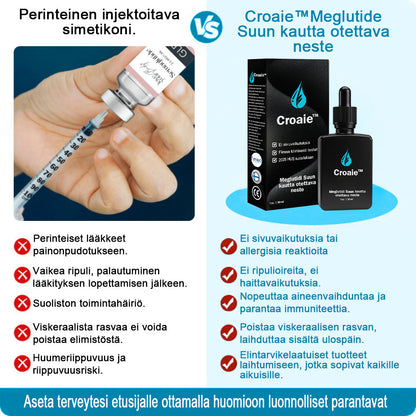 Croaie™ Megutide Oral Solution (elintarvikelaatuinen rasvanpolttotuote, Helsingin yliopiston lääketieteellisen korkeakoulun kehittämä, Fimean suosittelema)