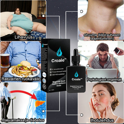Croaie™ Megutide Oral Solution (elintarvikelaatuinen rasvanpolttotuote, Helsingin yliopiston lääketieteellisen korkeakoulun kehittämä, Fimean suosittelema)