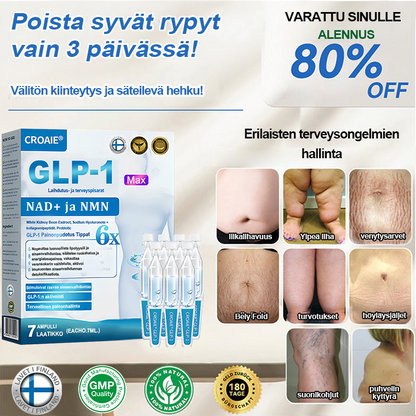 [Virallinen Kauppa] CroAie® GLP-1 & NAD+ Laihdutustipat ✅  Liikalihavuus, Sydän- ja verisuonitaudit, Diabetes, Uniapnea, Nivelongelmat ja paljon muuta