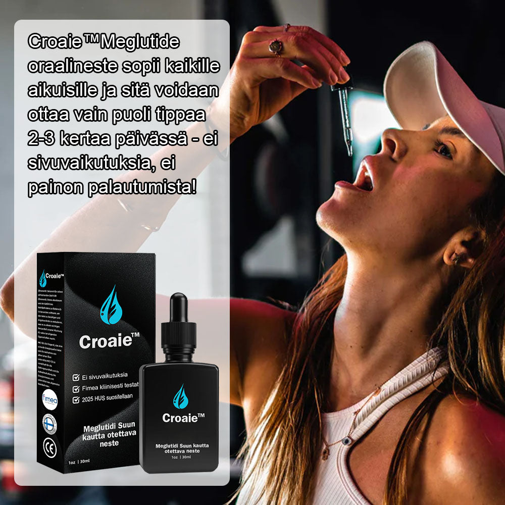 Croaie™ Megutide Oral Solution (elintarvikelaatuinen rasvanpolttotuote, Helsingin yliopiston lääketieteellisen korkeakoulun kehittämä, Fimean suosittelema)