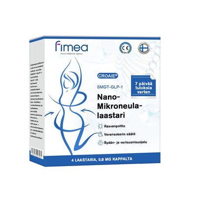 [7 Päivää, tulokset näkyvissä] 🇫🇮 CROAIE® SMGT-GLP-1 Nano-neulaplästeri (Kivuton, pitkäkestoinen, diabetekseen, liikalihavuuteen ja sydän- ja verisuonitauteihin)💥
