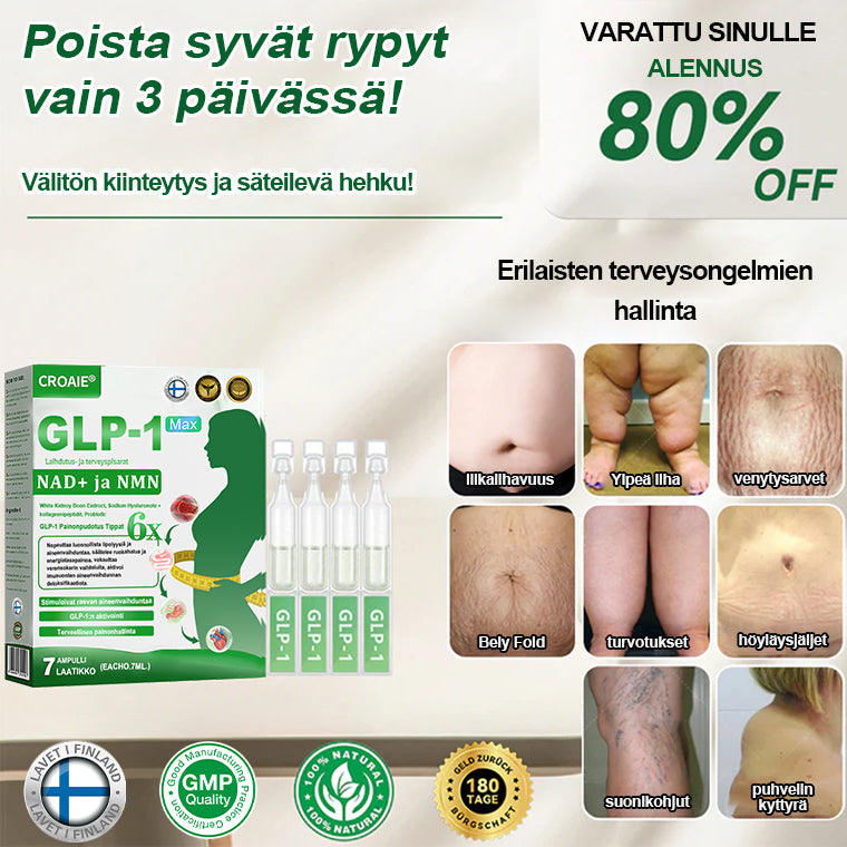 𝐎𝐟𝐟𝐢𝐜𝐢𝐚𝐥 𝐒𝐭𝐨𝐫𝐞 🇫🇮 𝐂𝐑𝐎𝐀𝐈𝐄® 𝐆𝐋𝐏-𝟏 𝐖𝐞𝐢𝐠𝐡𝐭 𝐋𝐨𝐬𝐬 𝐎𝐫𝐚𝐥 𝐒𝐨𝐥𝐮𝐭𝐢𝐨𝐧 – 𝐎𝐛𝐞𝐬𝐢𝐭𝐲, 𝐂𝐚𝐫𝐝𝐢𝐨𝐯𝐚𝐬𝐜𝐮𝐥𝐚𝐫 𝐃𝐢𝐬𝐞𝐚𝐬𝐞, 𝐃𝐢𝐚𝐛𝐞𝐭𝐞𝐬, 𝐒𝐥𝐞𝐞𝐩 𝐀𝐩𝐧𝐞𝐚, 𝐉𝐨𝐢𝐧𝐭 𝐏𝐫𝐨𝐛𝐥𝐞𝐦𝐬 𝐚𝐧𝐝 𝐌𝐨𝐫𝐞 🔥