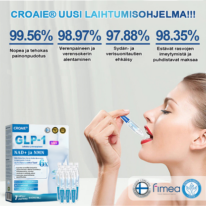 [Virallinen Kauppa] CroAie® GLP-1 & NAD+ Laihdutustipat ✅  Liikalihavuus, Sydän- ja verisuonitaudit, Diabetes, Uniapnea, Nivelongelmat ja paljon muuta